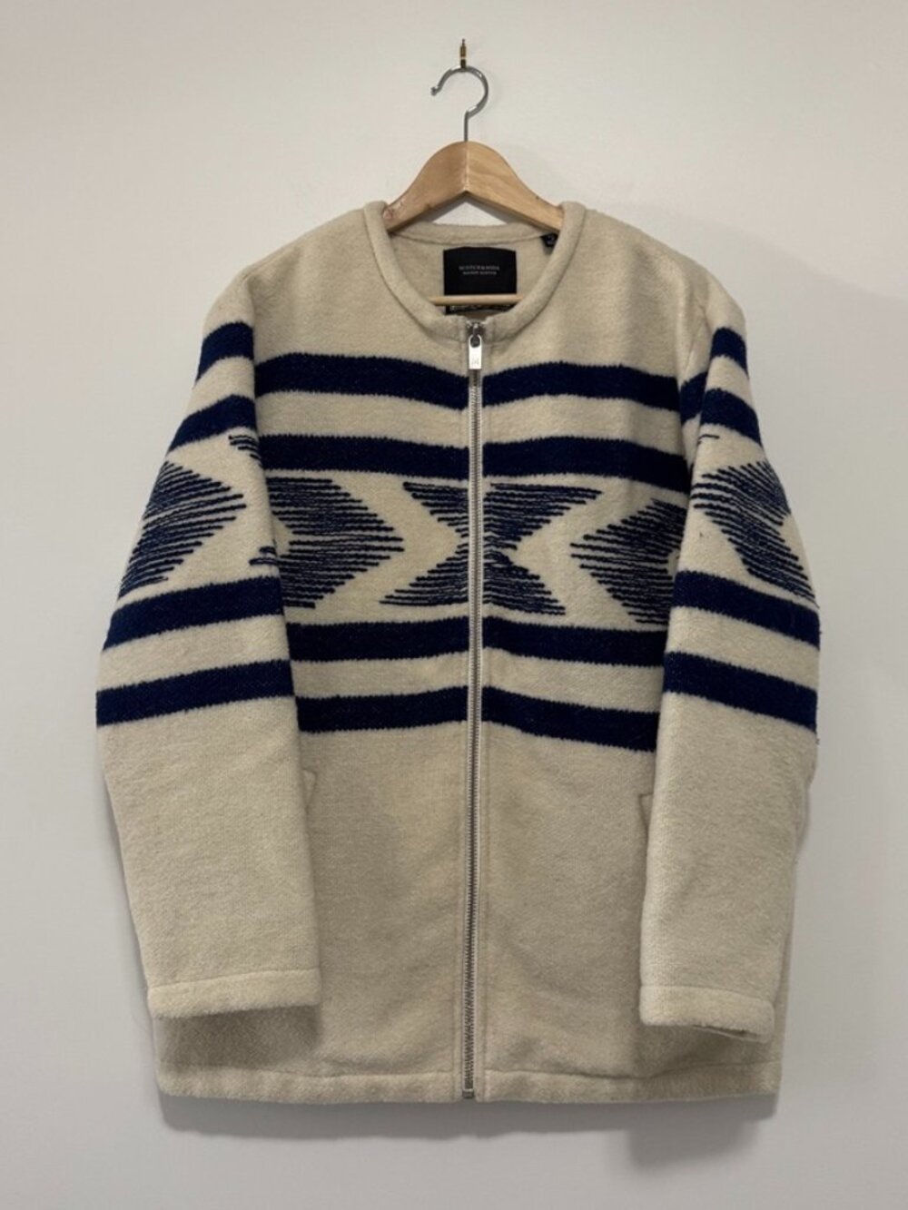 Scotch and Soda | Wool Zipper Jacket - Size 3 (Large)